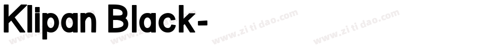 Klipan Black字体转换